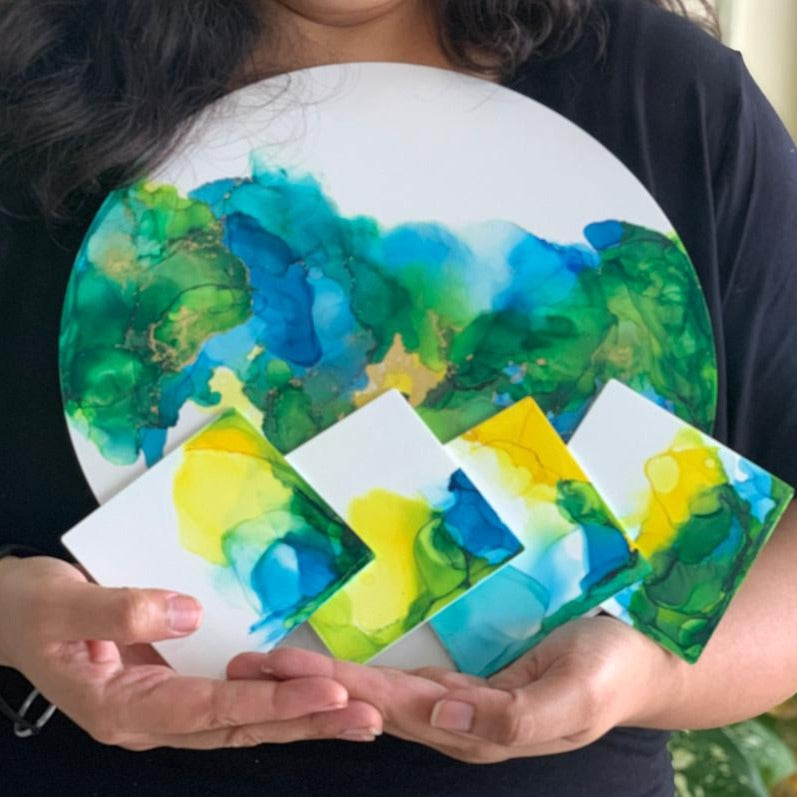 Alcohol Ink Workshop with Sakshi Lunkad